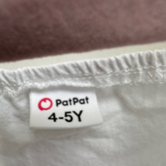PatPat White Girls 4-5Y 4 5 Ruffle Sleeveless Top Blouse - Picture 5 of 6